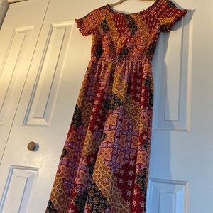 Pattern Off-shoulder Jumpsuit